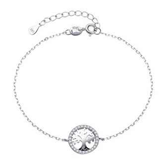 NB-1078 Dámský stříbrný náramek strom života