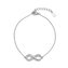 NB-1100 Stříbrný náramek - nekonečno - ležatá osmička