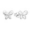 EG2843 Stříbrné náušnice motýlci