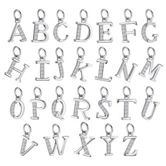 NB-4486-X Stříbrný přívěšek - iniciála písmeno - iniciála "X"