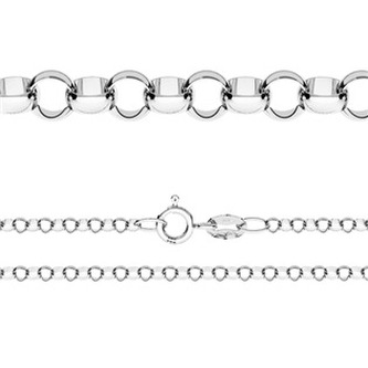 NB-7050-45 Stříbrný řetízek očkový ROLO 1,4mm