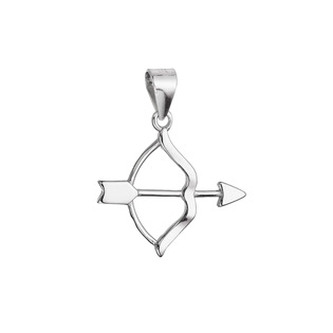 EG1327 Stříbrný přívěsek luk - army