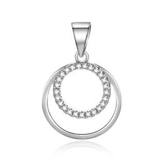 NB-4174 Stříbrný přívěšek s kroužky