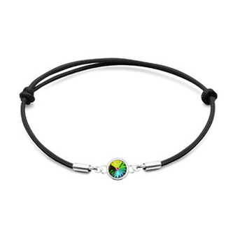 SX129-VM Stříbrný náramek s Crystals from Swarovski® Vitrail Medium