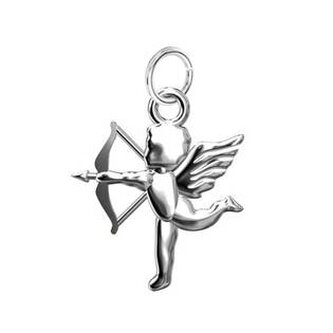 NB-4161 Stříbrný přívěšek - andílek amorek - andílci