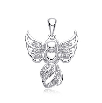 NB-4491 Stříbrný přívěsek andílek - andílci
