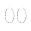 NB-3115-35 Stříbrné náušnice kruhy 35 mm