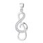 NB-4119 Stříbrný přívěšek - houslový klíč - hudba