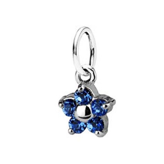 CS3500-LSF Dětský přívěšek kytička, Crystals from SWAROVSKI® Light Sapphire - květiny
