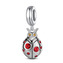B0369 Stříbrný přívěšek korálek na náramek - zvířátka