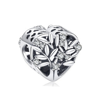 B0191 Visací stříbrný přívěšek korálek - zvířátka