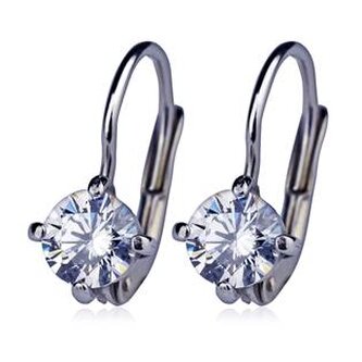 ZB29210 Stříbrné náušnice se zirkony 5 mm