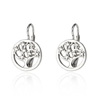 ZB3308 Stříbrné dámské náušnice - strom života
