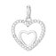 NB-4187 Stříbrný přívěšek srdce