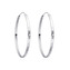 NB-3038-40 Stříbrné náušnice kruhy 40 mm