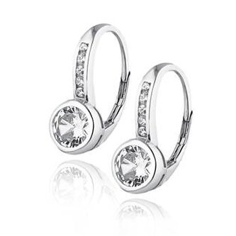 NB-3570 Stříbrné náušnice se zirkony