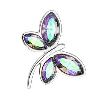 EG1084-PS Stříbrný přívěšek vážka s krystaly Crystals from Swarovski® Paradise Shine