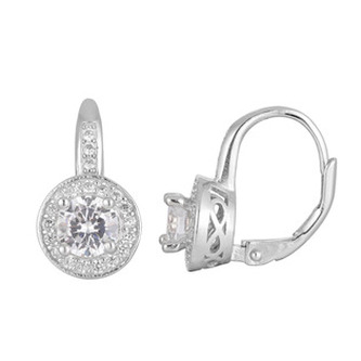 NB-3795 Stříbrné náušnice se zirkony