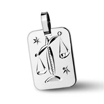 ZB511430-10 Stříbrný přívěsek znamení VÁHY - znamení zvěrokruhu