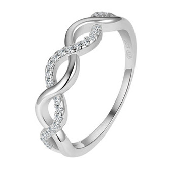 NB-5566-52 Stříbrný prsten propletený