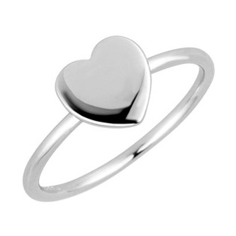EG5105-52 Stříbrný prsten lesklé srdce