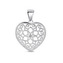 NB-4375 Stříbrný přívěšek - srdíčko s ornamenty - srdce