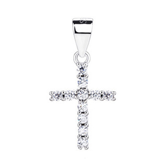 NB-4597 Drobný stříbrný přívěsek křížek