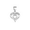 EG1210 Stříbrný přívěsek srdce se zirkony