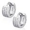 NB-3240 Stříbrné náušnice kroužky se zirkony