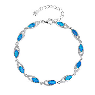 NB-1089-OP05 Stříbrný náramek s opálem