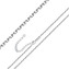 NB-7055-55 Stříbrný řetízek očkový ANKER, tl. 1,3 mm, délka 55+3 cm
