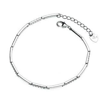 NB-1065 Dámský stříbrný náramek se zirkony