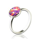 NBP95-OP39-51 Stříbrný prsten s opálem 8 mm, vel. 51