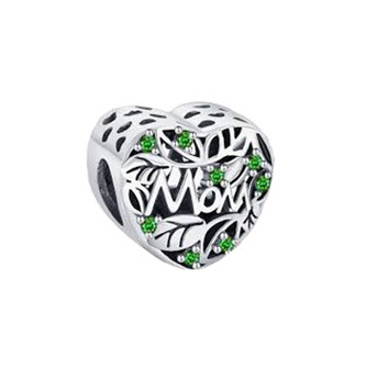 B0189 Visací stříbrný přívěšek korálek - zvířátka