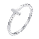 NB-5546-56 Stříbrný prsten křížek