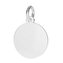 NB-4212 Stříbrný přívěšek destička kulatá 9 mm, tl. 0,8 mm