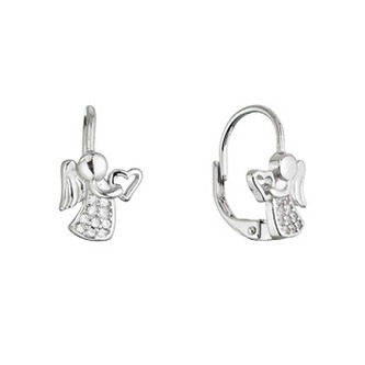 EG9189 Stříbrné náušnice andílci