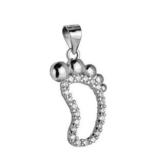 NB-4011 Stříbrný přívěšek se zirkony
