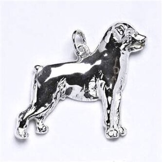 CS3108 Stříbrný přívěšek pes rotvajler - zvířátka