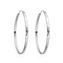 NB-3041-40 Stříbrné náušnice kruhy 40 mm