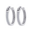 NB-3962 Stříbrné náušnice kruhy se zirkony