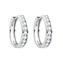 NB-3044 Stříbrné náušnice kruhy se zirkony