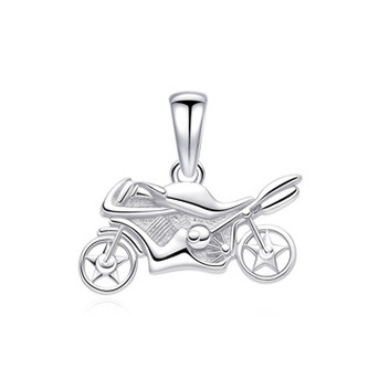 NB-4564 Stříbrný přívěšek motorka - sport