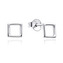 NB-3978 Stříbrné náušnice čtverečky