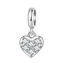 NB-8173 Stříbrný přívěšek korálek srdce