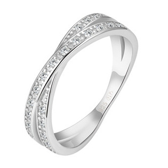 NB-5560-54 Stříbrný prsten se zirkony