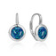 NB949-OP19 Stříbrné náušnice s modrým opálem