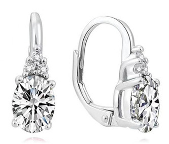 NB-3796 Stříbrné náušnice se zirkony