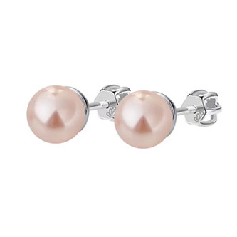 NB-3621 Stříbrné šroubovací náušnice perličky