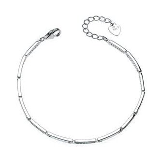 NB-1064 Dámský stříbrný náramek se zirkony